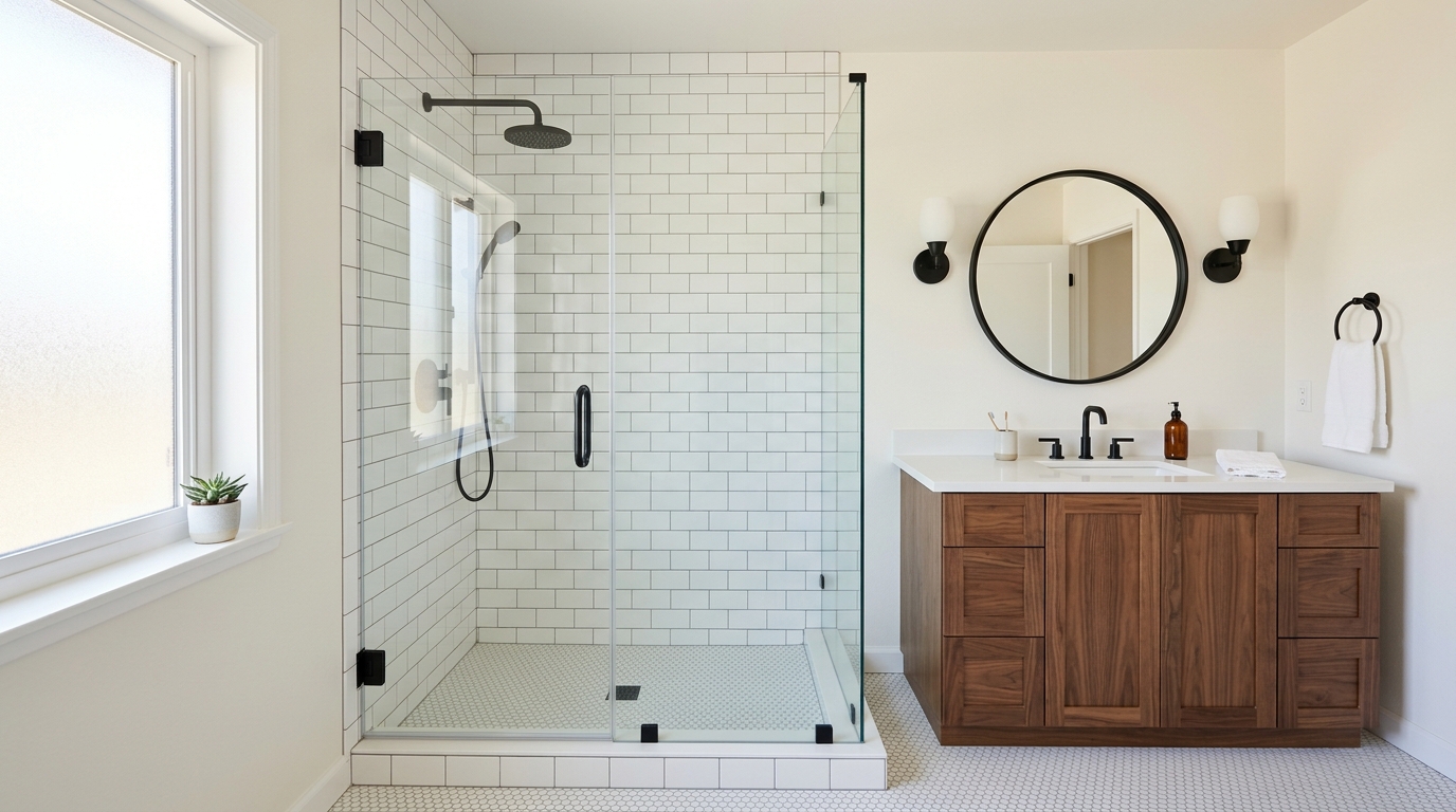 Master bath — Subway tile